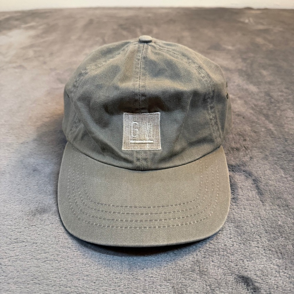 Cap America GM Logo Baseball Cap Mens One Size Olive Green Adjustable Dad Hat